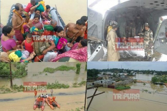 Deadly Flooding causes massive crop damage, Farmers seek BJP Govtâ€™s help : State Govt to measure losses, Army, BSF, NDRF working 24X7; CPI-M, Congress avoids relief work 